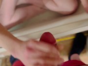 She Gives Me A Handjob & I Give Her A Premature Cumshot 9/16