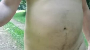 walking nude outdoor pissing while walking