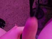 Virgin jerking off with his precum 14/16