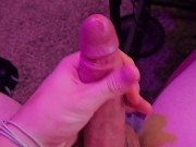 Virgin jerking off with his precum 16/16