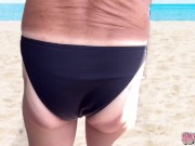 I'm a sluggish ejaculating on the beach❤️ masturbation bikini swimsuit beach secret school SecretGak 4/16