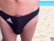 I'm a sluggish ejaculating on the beach❤️ masturbation bikini swimsuit beach secret school SecretGak 8/16