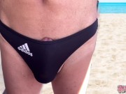 I'm a sluggish ejaculating on the beach❤️ masturbation bikini swimsuit beach secret school SecretGak 9/16