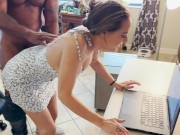 free use with bbc creampie fucked all over my house as I was cleaning 6/16