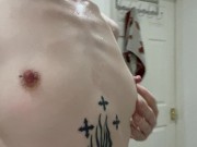 Very hard pierced nipples 6/16