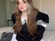 Teen part-time sexy Maid getting caught on web camera in hotel. Dripping wet pussy for extra tip 5/16