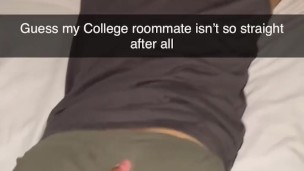 Fucked my College Roommate Caught on Snapchat
