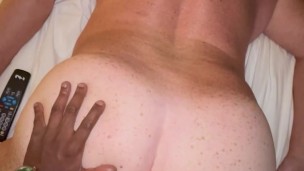 Bubble butt daddy takes young BBC 🍑