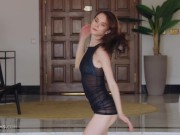 ULTRAFILMS Amazing model Leona Mia playing with her pussy in this solo video 1/16