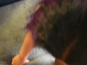 Micro bikini try on turns on camera man sexy school girl 15/16