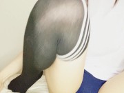 ニーハイとブルマー体操服で乳首オナニーしたら、乳首でオホ声イクイクしちゃう～～～～っ♡♡ 6/16