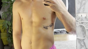 Sexy Twink Shows Off Big Dick