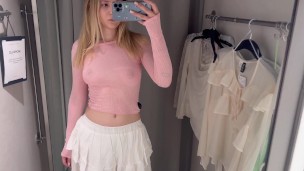 transparent tops try on haul at the mall see through clothes