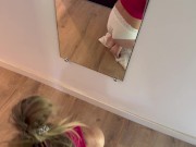 I suck his cock and I receive a facial as thanks 15/16