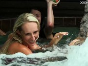 Sexy girls eating pussy by the pool 5/16