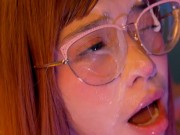 destroy my face with saliva and milk with hard throat fuck 15/16