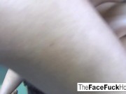 Tiny Latina babe gets face fucked hard 15/16