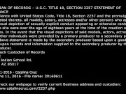 CATALINA CRUZ - Oiled Up And Pounded Out Nicely 1/16