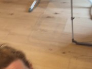 he comes to ask me for a blowjob and I receive a hot facial 4/16