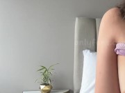 Rubbing my clitoris in close-up, enjoy my ass and my sounds 7/16