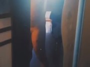 young guy with tiny little dick is getting horny at shower 2/16