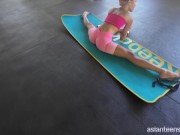 Real Red Light Asian Gym - I lifted girls fee 10 dollars and got her again 2/16