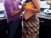 Hot Big Ass wife and Husband have sex with fun in the kitchen at home . . 5/16