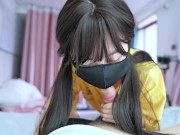 女外卖员用肉体偿还 Fuck a Asian delivery girl 10/16