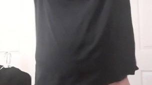 Fat guy jerks his dong