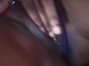 AMATEUR EBONY PEE WHILE  MASTERBATE SHAVE PUSSY 7/16