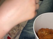 KFC bucket with a surprise inside. Stepsister liked it. 2/16