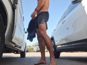 Porn summer compilation - Fitness couple naked in beach and masturbating in public places