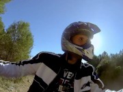 Busty and chubby young french babe Kimy Blue outdoor anal sex with Kevin White 1/16