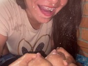 Luna has a strong desire for my milk! 13/16