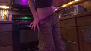 #263 Cute Girl Dancing in Her Panties and Riding Her Boyfriend