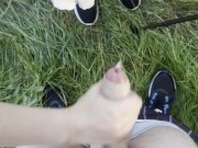 OUTDOOR HANDJOB but we got CAUGHT by strangers 😒😩 8/16