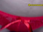 Namorada  de 18 anos usando lingerie vermelha nova 9/16