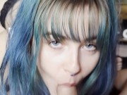 💙 BEAUTIFUL Blue Eyed Icygic Blowjob and Doggystyle 💙 2/16