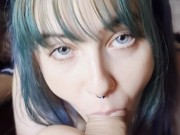 💙 BEAUTIFUL Blue Eyed Icygic Blowjob and Doggystyle 💙 9/16