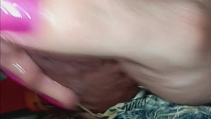 Sexy Crossdresser Strokes Her Big Fat Cock Hardcore Part 1