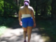 Flashing tits during hike almost caught 3/16