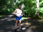 Flashing tits during hike almost caught 9/16