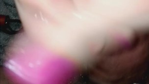 Sexy Crossdresser Strokes Her Big Fat Cock Hardcore Part 2