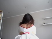 -Oh im sorry Nurse , Your Skirt Is To Short , Blowjob and Cowgirl By Home Nurse In Uniform 9/16