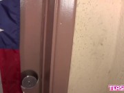 Pretty Blonde Teen Student sucks Step-Dad'c cock 1/16