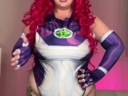 bbw in StarFire cosplay makes me worship her huge oily asshole 1/16