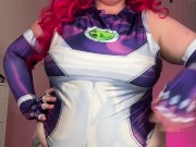 bbw in StarFire cosplay makes me worship her huge oily asshole 13/16