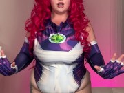 bbw in StarFire cosplay makes me worship her huge oily asshole 3/16