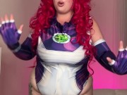 bbw in StarFire cosplay makes me worship her huge oily asshole 4/16