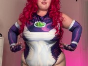 bbw in StarFire cosplay makes me worship her huge oily asshole 6/16